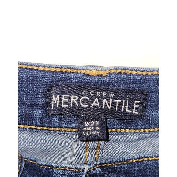 J Crew Mercantile Womens 27WX30L 5 Pocket Straight Leg Dark Wash Jean - Picture 6 of 10